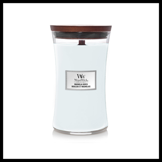 Outletpreis 27€ - WoodWick Magnolia Birch Große Kerze