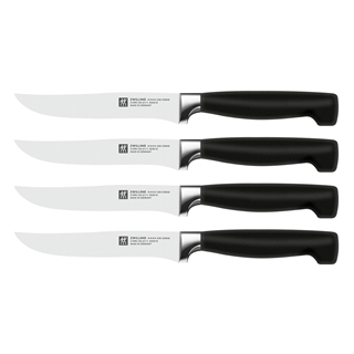 *Steak knife set, 4-pieces. While stock lasts. Cannot be combined with other discounts. (RRP €154 | outlet price €109.95)