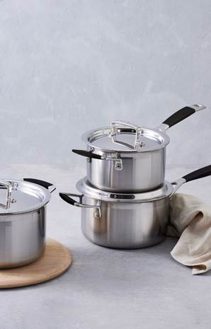 3Ply 16cm, 18cm & 20cm Saucepans 
