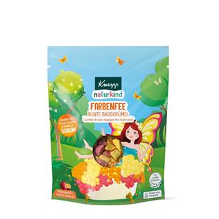 *"Naturkind Farbenfee", colorful bath sprinkles, 100g. While stock lasts. Cannot be combined with other discounts. (RRP €3.29 | outlet price €2.29)
