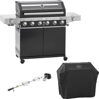 *"Videro G6-S Vario+", BBQ-Station, gas grill, incl. cover, rotisserie, and free delivery. Cannot be combined with other discounts. (RRP €1,527.95 | outlet price €1,204.35)