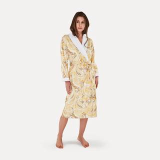 ETHNO light women dressing gown | available in yellow and pacific |  Outlet price € 99,95 | RRP € 199