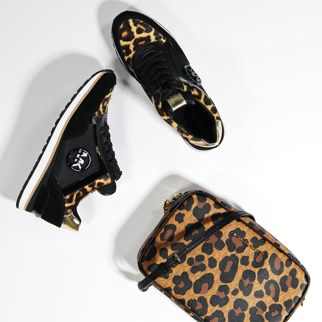 michael kors leopard print trainers