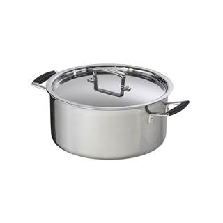 3-ply roasting pan 20 cm, stainless steel multi-layer material, with silicone handles | RRP € 199 | Outlet price € 139,30