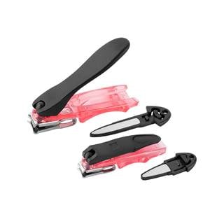 Zwilling nail clippers set, 2 parts in blue or pink, with integrated nail file | RRP € 17,95