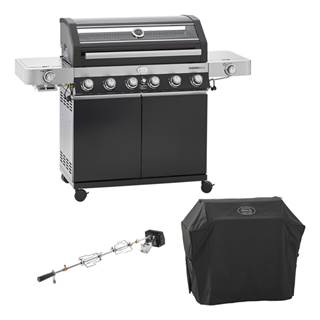 Prix outlet €1204,35 - BBQ Station Videro G6-S (incl. Protective Cover + Rotisserie Kit)