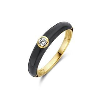 Prix outlet €704-  Ring black emaille