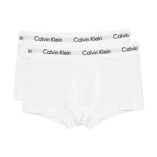 Calvin Klein 2 pack low rise trunk white