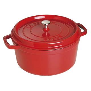 Prix outlet €222.95 - Staub Cocotte 26cm Round Cherry