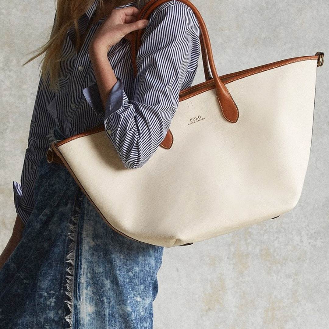 Denim Bellport Bucket Bag